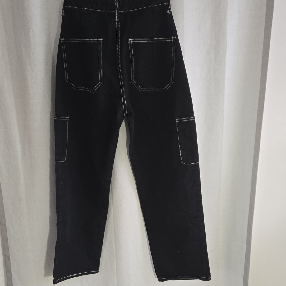 Stylish Black Kids' Jeans with Contrast Stitching - Picture 6 of 8